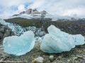 Icebergs during Low Tide at Lamplugh Glacier